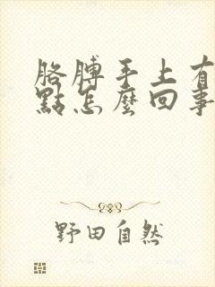 胳膊手上有红点点怎么回事