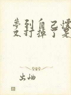 梦到自己怀孕了又打掉了是什么预兆