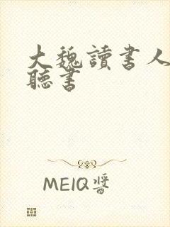 大魏读书人在线听书