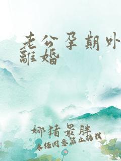 老公孕期外遇要离婚