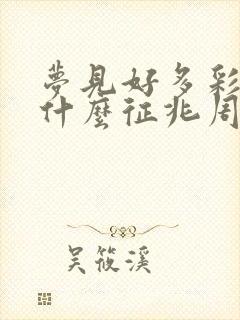 梦见好多彩虹是什么征兆周公解梦