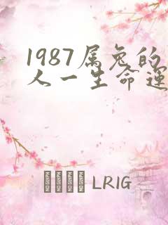 1987属兔的人一生命运怎么样