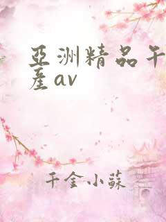 亚洲精品午夜国产av