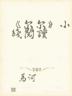 《尔尔》小说在线阅读