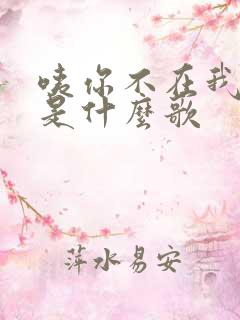 咦你不在我不在是什么歌