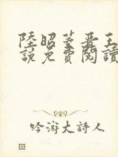 陆昭菱晋王的小说免费阅读