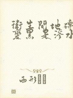 卫生间地砖缝隙变黑 是渗水