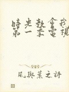 时光教会我爱你第一季电视剧