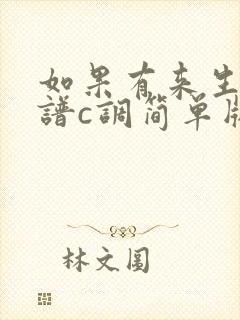 如果有来生吉他谱c调简单版