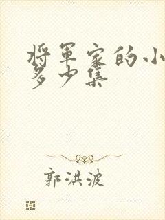 将军家的小娘子多少集