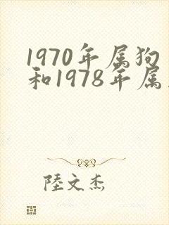1970年属狗和1978年属马婚配如何