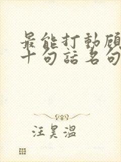 最能打动顾客的十句话名句