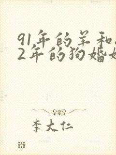 91年的羊和82年的狗婚姻怎么样