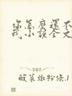 你怎么还不喜欢我小说全文阅读