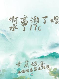 啊高潮了嗯～喷水了17c