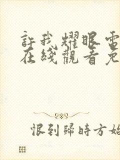 许我耀眼电视剧在线观看免费播放