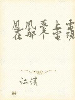 凤凰台上电视剧在哪个电视台播放