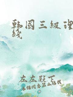 韩国三级理论在线
