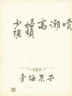 少妇高潮喷水的视频