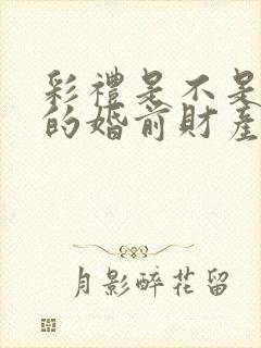 彩礼是不是女方的婚前财产