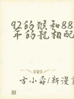92的猴和88年的龙相配吗