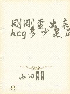 刚刚查出来怀孕hcg多少是正常的