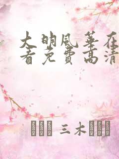 大明风华在线观看免费高清完整版