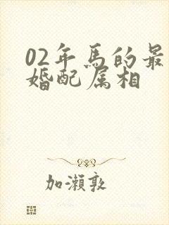 02年马的最佳婚配属相