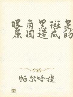 眼角黑斑是什么原因造成的