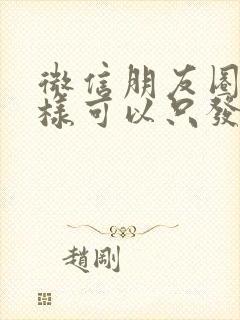 微信朋友圈怎么样可以只发文字