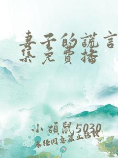 妻子的谎言40集免费播