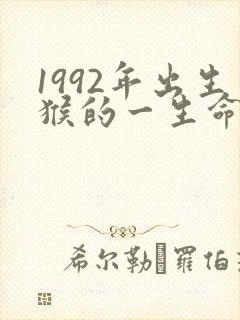 1992年出生猴的一生命运