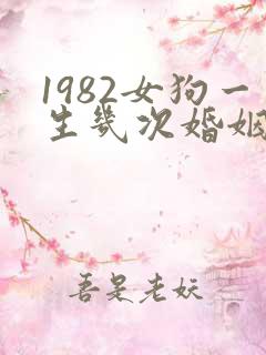 1982女狗一生几次婚姻