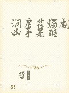 洞房花烛剧本杀凶手是谁