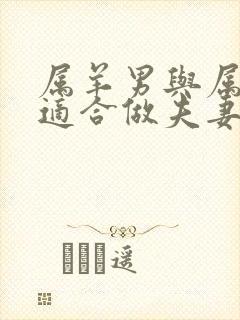 属羊男与属龙女适合做夫妻吗