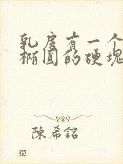 乳房有一个扁平椭圆的硬块