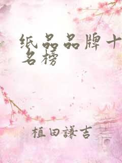 纸品品牌十大排名榜