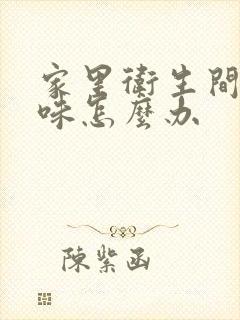 家里卫生间反臭味怎么办