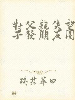 对父亲失望的句子发朋友圈