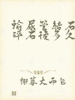 输尿管结石体外碎石后多久开始排石