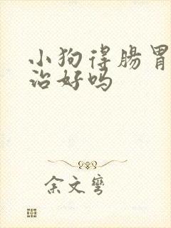 小狗得肠胃炎能治好吗