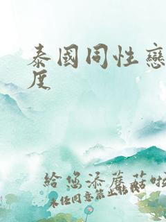 泰国同性恋大尺度