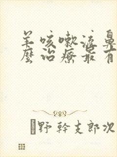 羊咳嗽流鼻涕怎么治疗最有效