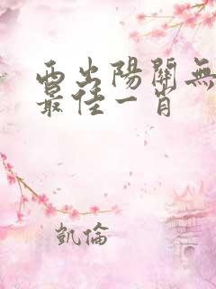 西出阳关无故人最佳一肖