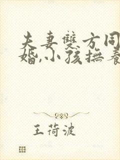 夫妻双方同意离婚,小孩抚养权归谁?