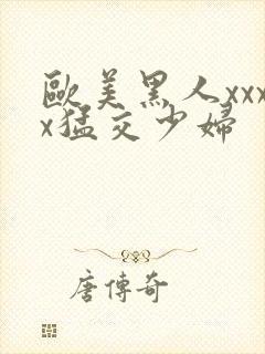 欧美黑人xxxx猛交少妇