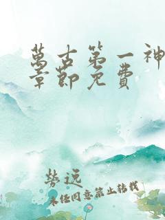 万古第一神最新章节免费