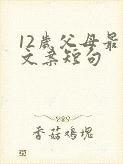 12岁父母最火文案短句