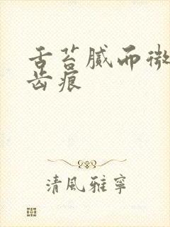 舌苔腻而微黄有齿痕