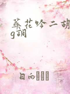 葬花吟二胡曲谱g调